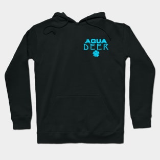 Aqua Deer - Back Print Hoodie